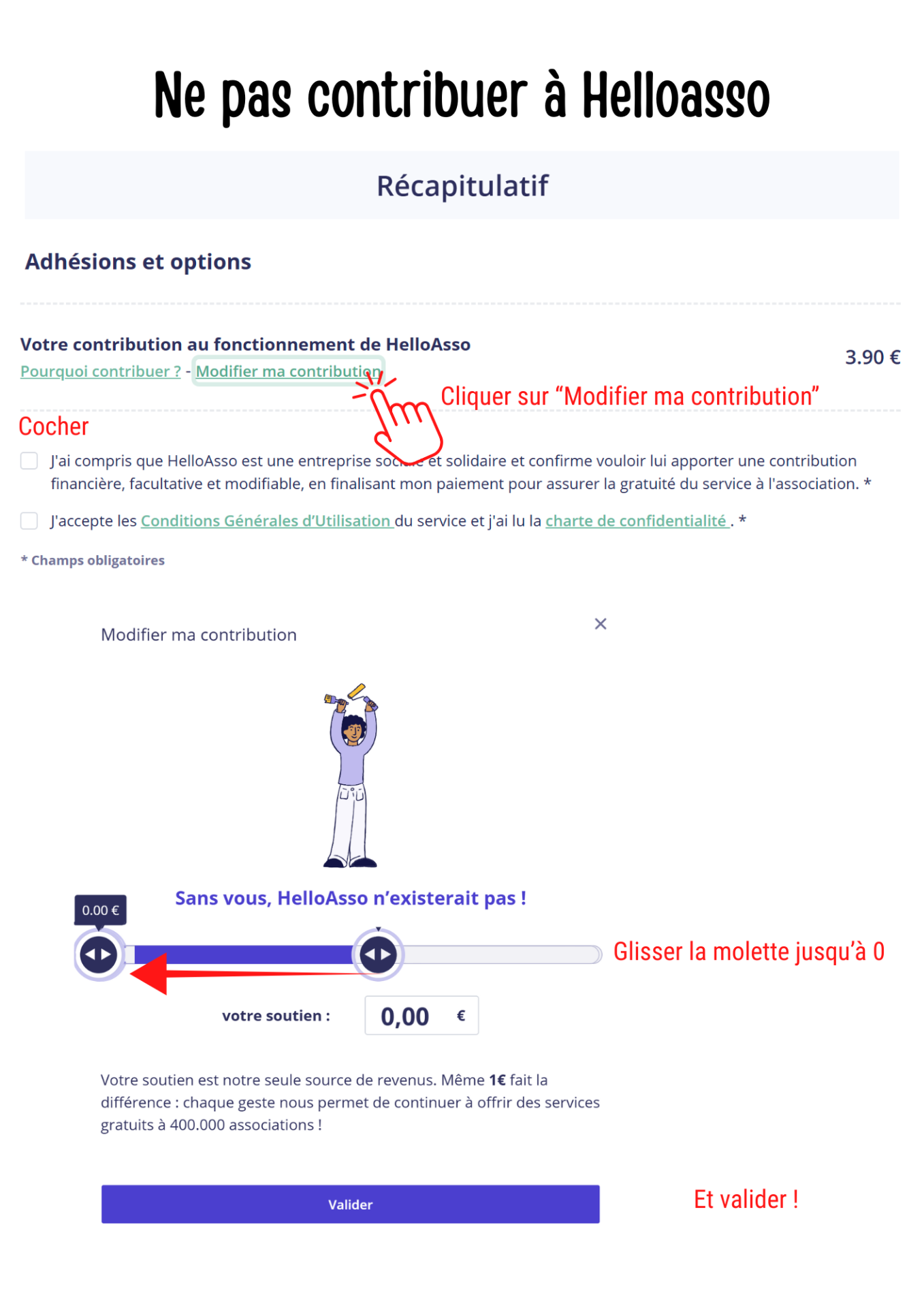 Cliquer pour ne pas contribuer